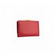Red leather women's wallet