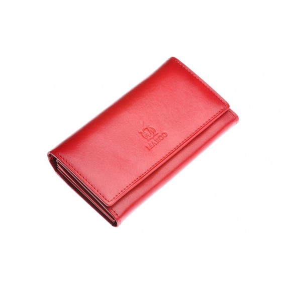 Red leather wallet