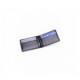 Small black leather business card holder