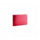 Red leather credit card and business card holder