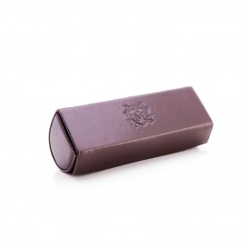 Brown leather lipstick case