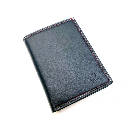 Navy blue leather wallet