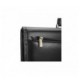 Black leather men's briefcase